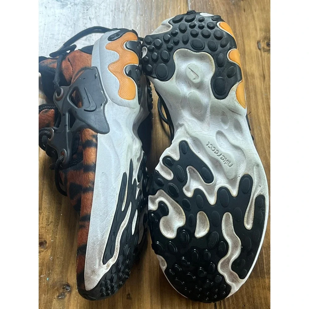 Nike React Presto Tiger Orange Black Mens Shoes CN7664-800 Size 7.5
